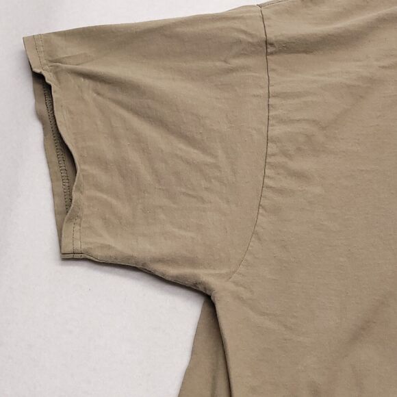 Electric Mud Casual Short Sleeve Graphic T Shirt Mens Size 2XL Beige - Picture 5 of 10